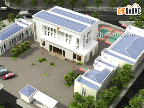 ủy ban nhân dân dị trạch,file cad ủy ban nhân dân,UBND file cad