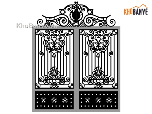 cổng cnc đẹp,file cnc cổng 2 cánh,cổng cad cnc