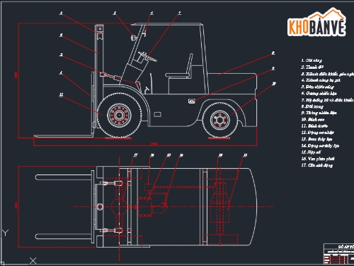 Thiết kế xe nâng,Thiết kế Autocad xe nâng,Thiết kế 2D xe nâng hàng,Thiết kế,xe nâng,Thiết kế xe nâng hạ