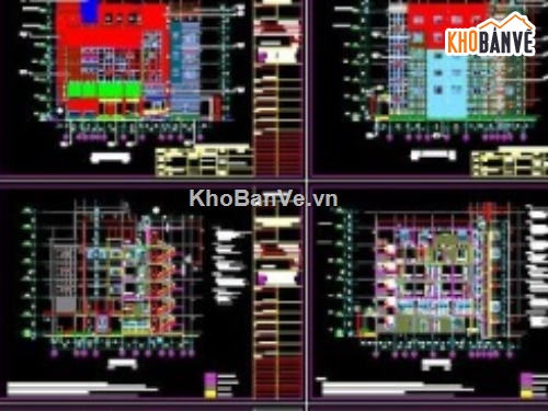 bệnh viện 6 tầng,cad bệnh viện 6 tầng,file cad bệnh viện 6 tầng