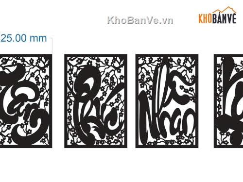 chữ cnc,tâm phúc nhẫn lộc,file cnc chữ tâm phúc nhẫn lộc
