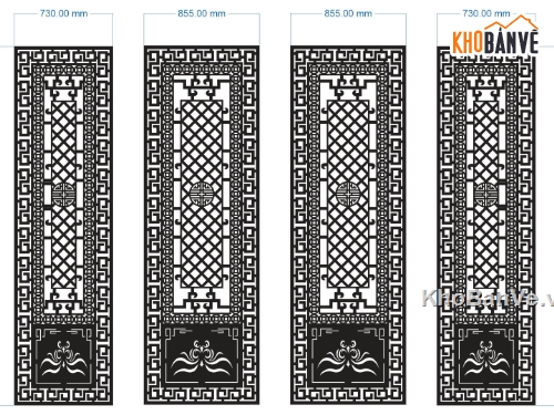 cổng 4 cánh cnc,file cnc cổng 4 cánh,mẫu cnc cổng 4 cánh