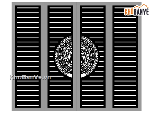 Mẫu cổng 4 cánh cnc,cổng 4 cánh cnc,cổng trống đồng cnc,cnc 4 cánh