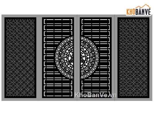 Mẫu cổng 4 cánh cnc,cổng 4 cánh cnc,cnc 4 cánh,cổng 4 cánh mới nhất