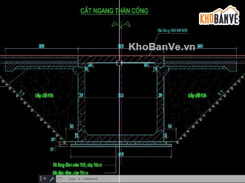 Bản vẽ cống hộp,Bản vẽ cống hộp + khối lượng,Bản vẽ cống + khối lượng