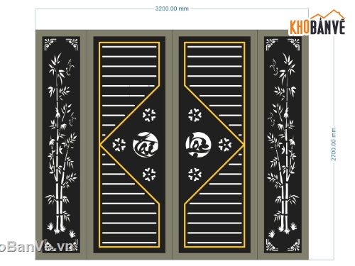 cổng trúc tài lộc cnc,file cnc cổng trúc tài lộc,mẫu cnc cổng trúc tài lộc