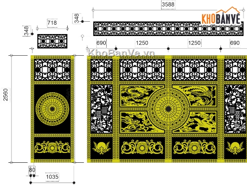 Cổng tứ linh,mẫu cnc cổng tứ linh,file cnc cổng tứ linh,cổng tứ linh cnc