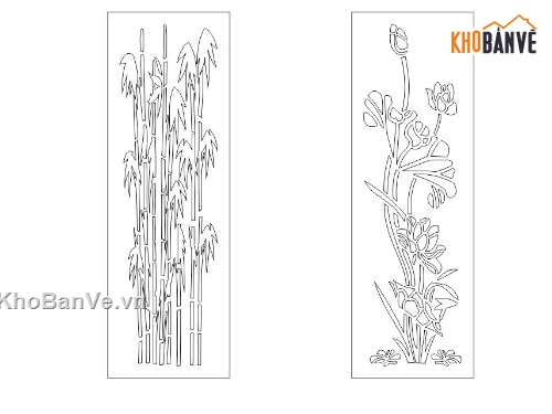 Thiết kế hàng rào CNC với hoa sen và cây trúc vừa hiện đại vừa có tính thẩm mỹ cao. Những họa tiết công nghệ CNC đơn giản nhưng tinh xảo của loài hoa sen và cây trúc sẽ tạo nên một sản phẩm vừa để bảo vệ và trang trí khuôn viên gia đình bạn.