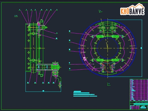 hệ thống phanh khí nén,Autocad hệ thống phanh khí nén,Thiết kế,hệ thống phanh,Thiết kế ô tô,hệ thống phanh ABS khí nén