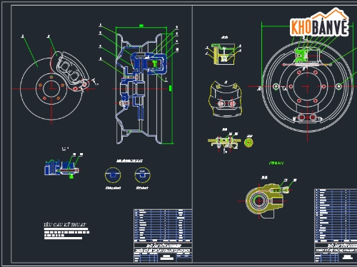 hệ thống phanh,hệ thống phanh xe,Autocad hệ thống phanh xe,Thiết kế,Thiết kế hệ thống phanh toyota,hệ thống phanh xe minibus