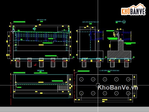 Bản vẽ,cầu vòm,Dầm T 33m