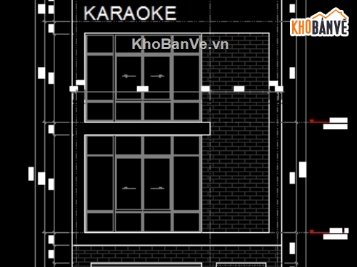 Thiết kế kiến trúc kinh doanh phòng hát karaoke