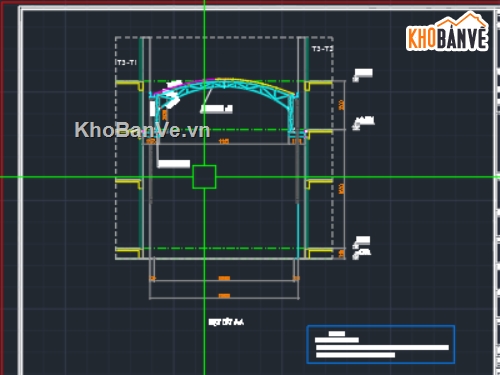 mái che sân,bản vẽ mái che,File cad mái che,Thiết kế mái che