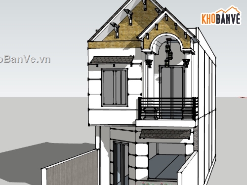 mẫu nhà 2 tầng,model su nhà 2 tầng,nhà phố 2 tâng
