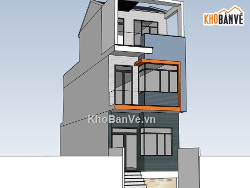 mẫu nhà 3 tầng,su nhà 3 tầng,model su nhà 3 tầng