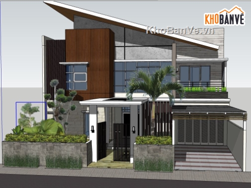 file su biệt thự,sketchup biệt thự,model su biệt thự