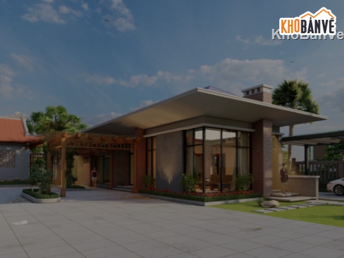 nhà cấp 4,nhà cấp 4 sketchup,sketchup nhà cấp 4,su nhà cấp 4