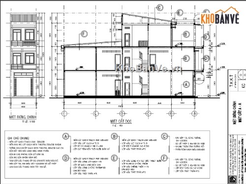 nhà phố 3 tầng,Bản vẽ nhà phố,Bản vẽ nhà 3 tầng