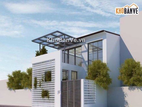 Thiết kế nhà phố,nhà hiện đại,nhà phố 5 x 10m