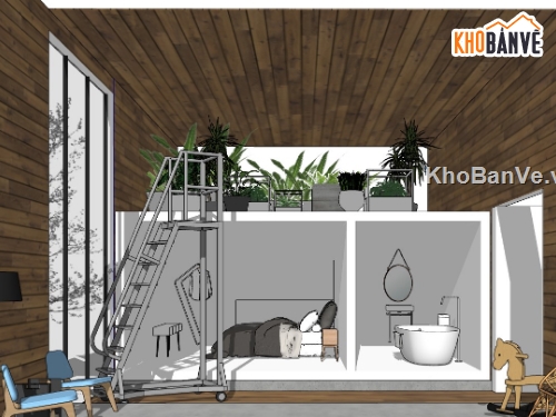 mẫu su phòng ngủ,model su phòng ngủ,sketchup phòng ngủ