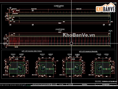 thi công cầu,bản vẽ cầu,bản dầm,dầm bản rỗng