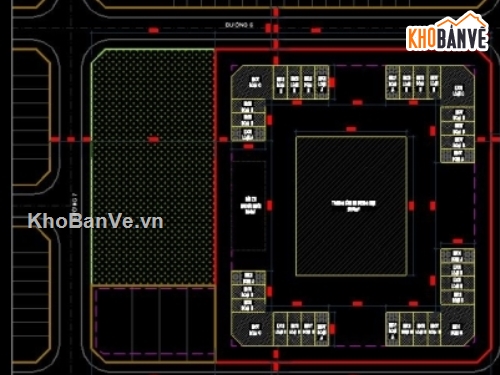 thương mại,Bản vẽ cad Trung tâm thương mại,Trung tâm thương mại2 tầng