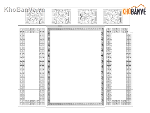 vách thờ hiện đại,vách thờ độc lạ,vách thờ sketchup