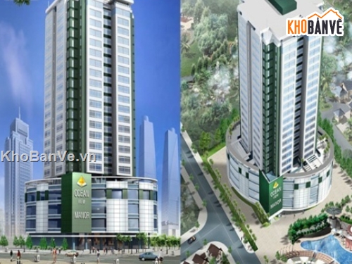 Chung cư Ocean view Manor,chung cư manor,file cad chung cư