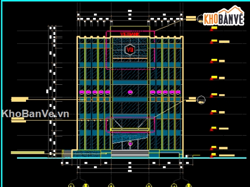 Ngân Hàng Việt Nam Bank 5 tầng,Hồ sơ thiết kế Ngân Hàng,Filethietke Ngân Hàng,Filethietke.vn Ngân Hàng,Ngân hàng  5 tầng