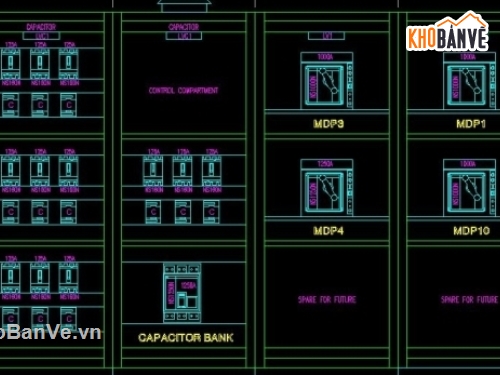 Tổng hợp autocad_ file bản vẽ mẫu tủ điện