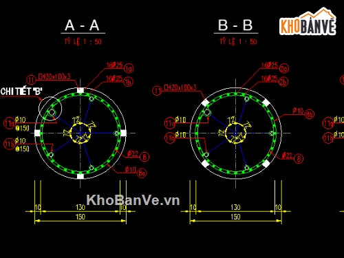 khoan nhồi cọc,cọc nhồi,bản vẽ cọc khoan nhồi