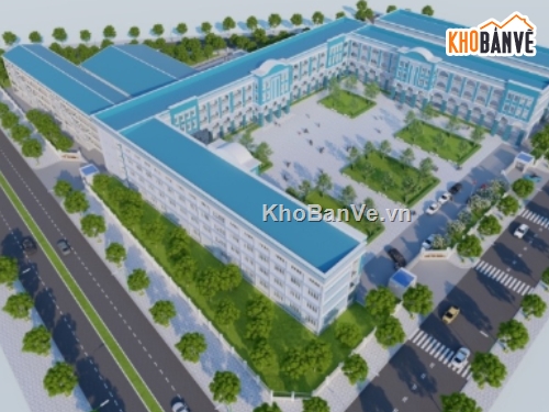 trường học,file cad trường học,trường học file cad