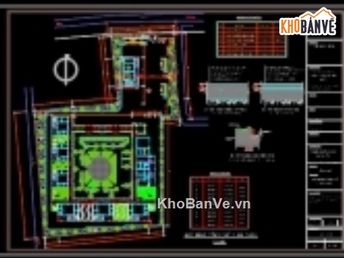 Bản vẽ,Trường mầm non,tổng thể trường mầm non,bản vẽ xây dựng