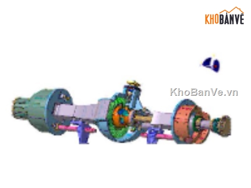 cụm cầu sau,bản vẽ cụm cầu,cụm may ơ,cụm cầu sau chủ động
