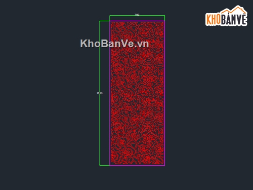 Vách ngăn cnc file dxf,Vách hoa cnc file dxf,vách ngăn hoa hồng cnc dxf,vách cnc,vách hoa hồng