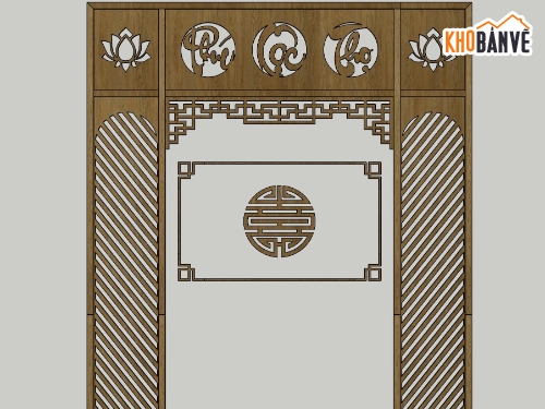 phúc lộc thọ,Vách thờ cnc file dxf,dxf phúc lộc thọ,vách thờ cnc
