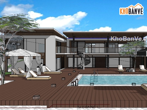 3d nhà nghỉ dưỡng,sketchup nhà nghỉ dưỡng,model su nhà nghỉ dưỡng,file sketchup nhà nghỉ dưỡng