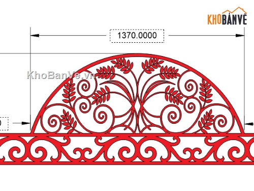 dxf vòm ban công cắt cnc,autocad thiết kế vòm ban công,file cắt cnc mẫu vòm ban công