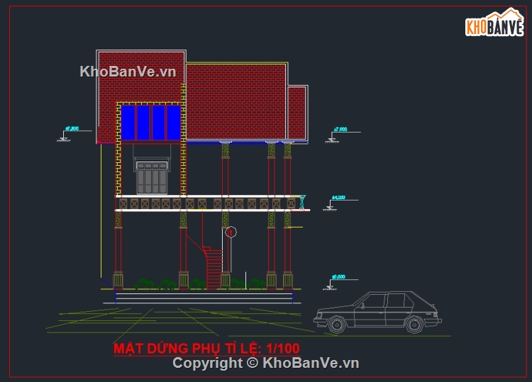 thiết kế nhà ở 2 tầng,nhà 2 tầng 8x8.3m,nhà 2 tầng 8.3x8.336m,nhà 2 tầng 9.2x12.36m,bản vẽ nhà 2 tầng