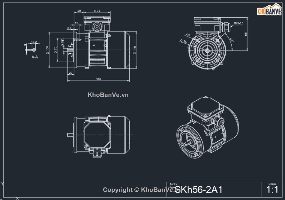 Motor,Thư viện motor,Motor điện,Motor AC,Bản vẽ Cad Motor,Thư viện Cad