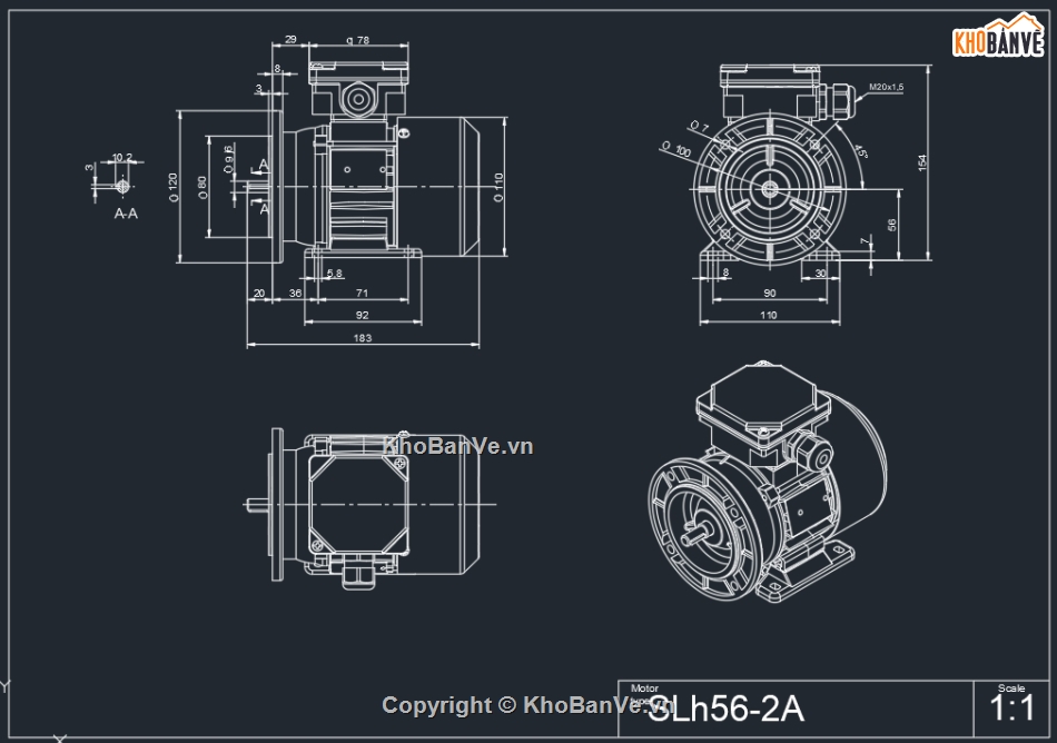 Motor,Thư viện motor,Motor điện,Motor AC,Bản vẽ Cad Motor,Thư viện Cad