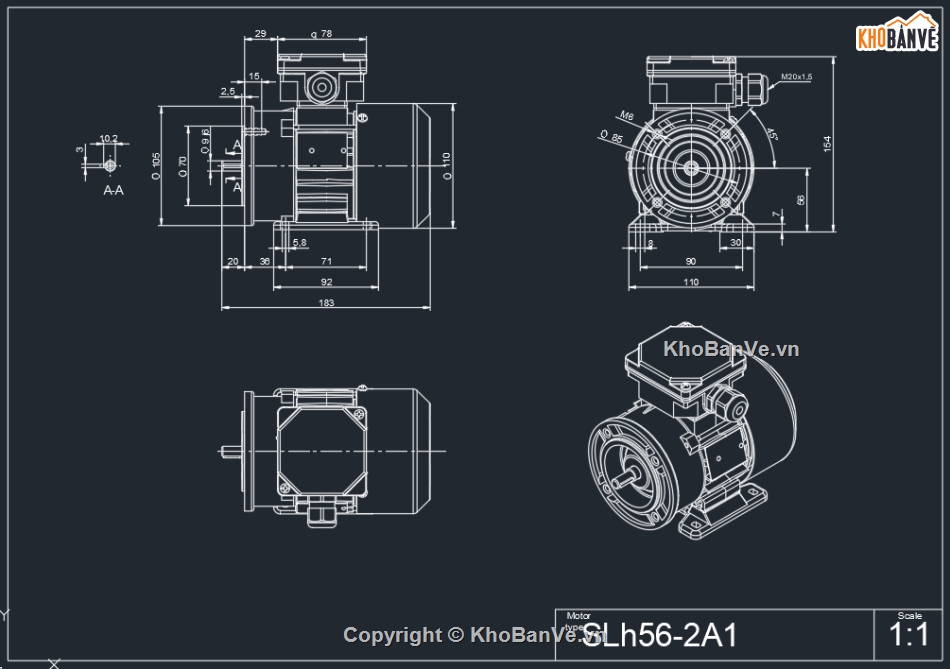 Motor,Thư viện motor,Motor điện,Motor AC,Bản vẽ Cad Motor,Thư viện Cad