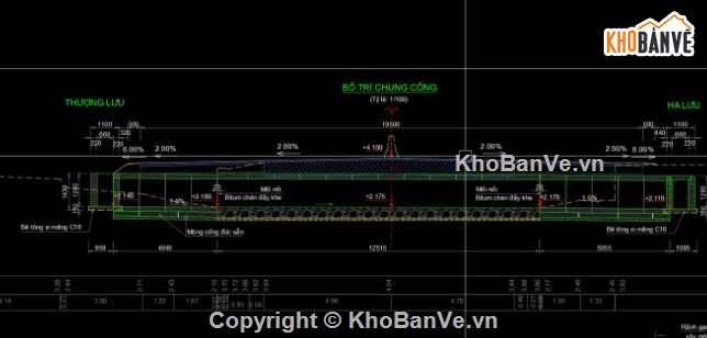 cad cống hộp,bản vẽ cống hộp,file cad cống hộp,cống hộp file cad