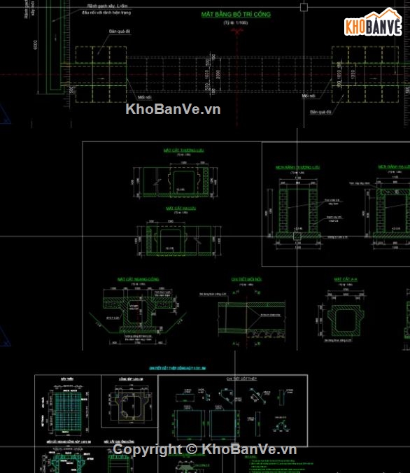 cad cống hộp,bản vẽ cống hộp,file cad cống hộp,cống hộp file cad
