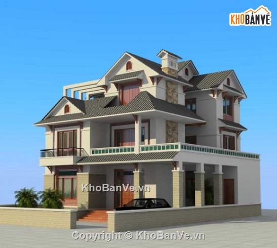 Biệt thự 3 tầng cad,cad biệt thự 3 tầng,file cad biệt thự 3 tầng,biệt thự 3 tầng autocad