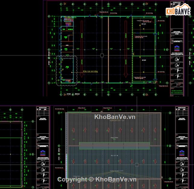 nhà xưởng,bản vẽ nhà xưởng,file cad nhà xưởng