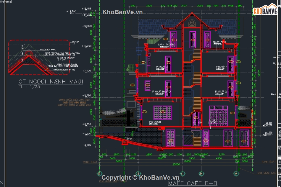 nhà mái thái,mái thái,nhà phố,nhà cấp 4,cad nhà phố,cad nhà mái thái