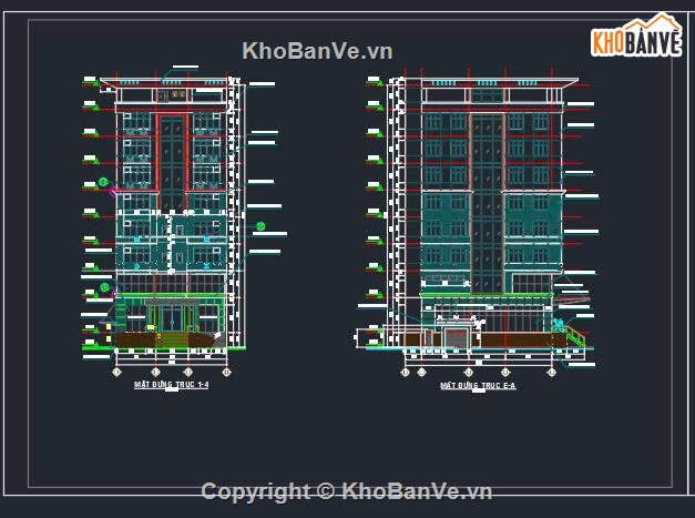 khách sạn 9 tầng,bản vẽ khách sạn 9 tầng,cad khách sạn 9 tầng