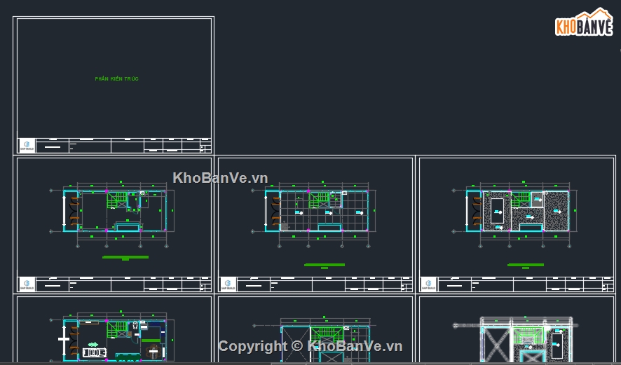 Bản vẽ nhà phố,File cad nhà phố,Bản vẽ cad nhà phố,File cad nhà phố 4 tầng