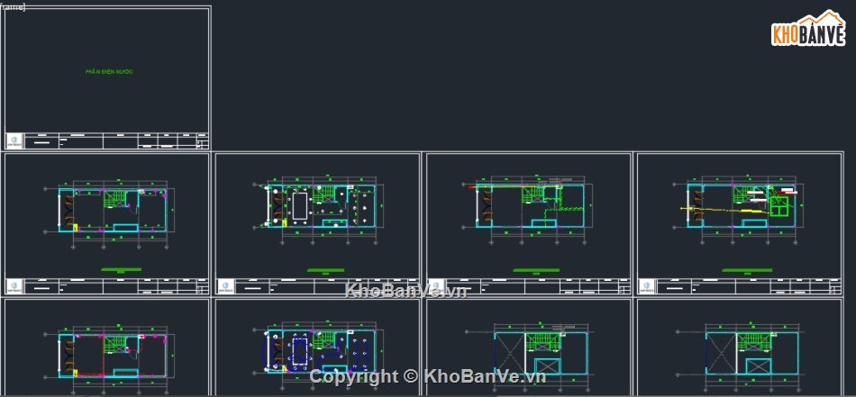 Bản vẽ nhà phố,File cad nhà phố,Bản vẽ cad nhà phố,File cad nhà phố 4 tầng